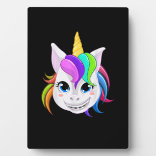Cool Unicorn With Dental Braces Funny Horn Horse S Plaque
