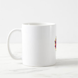 Cool Unicorn with Superhero Cape Costume Long Slee Coffee Mug