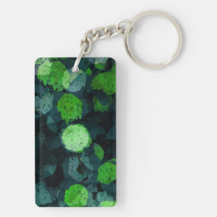 Cool, unique art of floral / flower pattern key ring