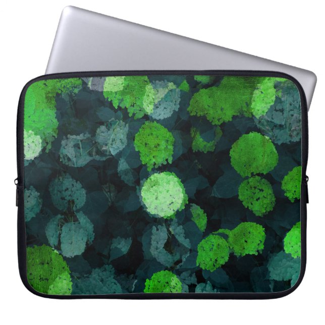 Cool, unique art of floral / flower pattern laptop sleeve (Front)