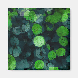 Cool, unique art of floral / flower pattern magnet