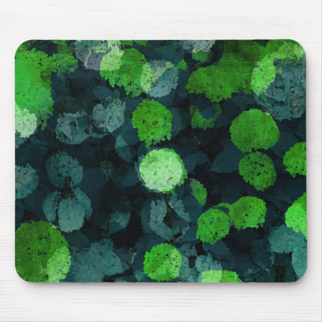 Cool, unique art of floral / flower pattern mouse mat (Front)