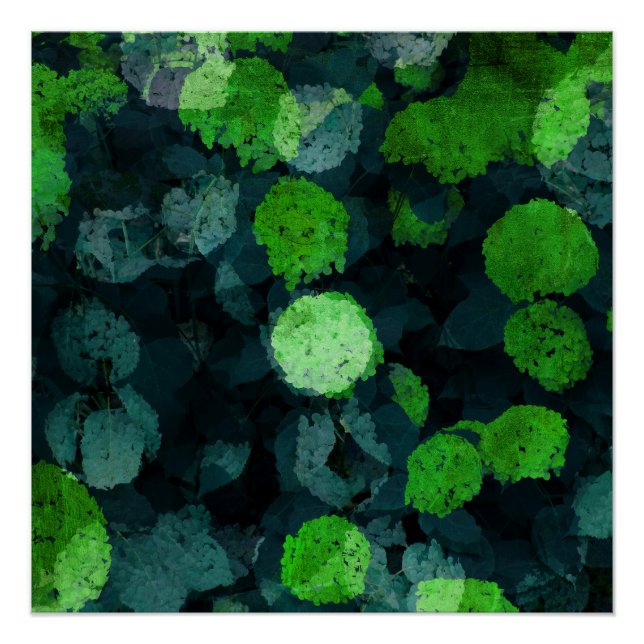 Cool, unique art of floral / flower pattern poster (Front)