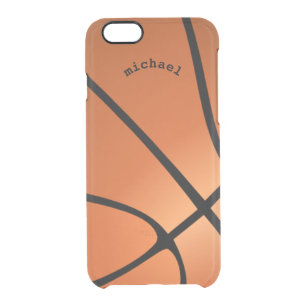 Cool Unique Artsy Basketball Personalised Clear iPhone 6/6S Case