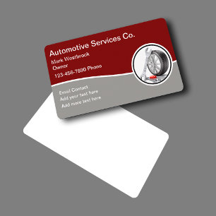 Cool Unique Automotive Theme Business Cards