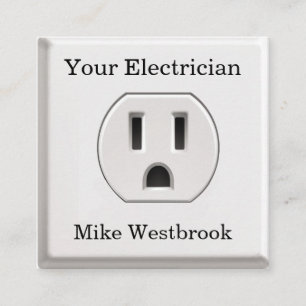 Cool Unique Electrician Business Card Design
