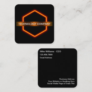 Cool Unique Technology Theme Business Cards