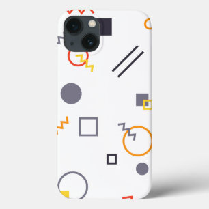 Cool, unique, trendy, urban abstract illustration iPhone 13 case