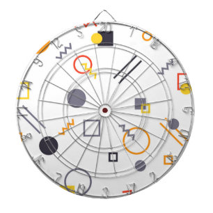 Cool, unique, trendy, urban abstract illustration dartboard
