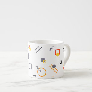 Cool, unique, trendy, urban abstract illustration espresso cup