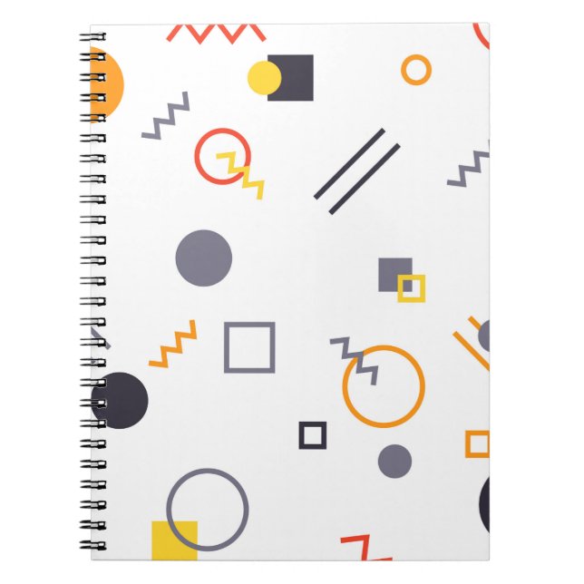 Cool, unique, trendy, urban abstract illustration notebook (Front)