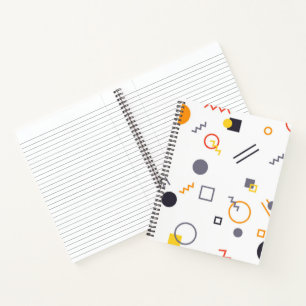 Cool, unique, trendy, urban abstract illustration notebook