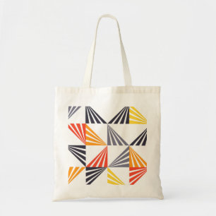 Cool, unique, trendy, urban, colorful triangles tote bag