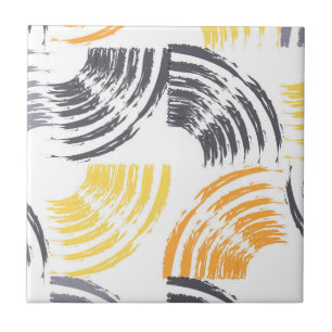 Cool, unique, trendy, urban colourful brush stroke tile