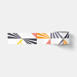 Cool, unique, trendy, urban, colourful triangles satin ribbon