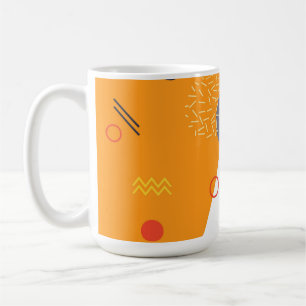 Cool, unique, trendy, urban geometric illustration coffee mug