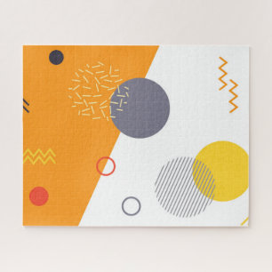 Cool, unique, trendy, urban geometric illustration jigsaw puzzle