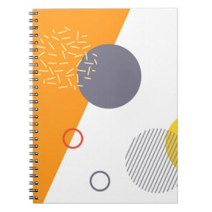 Cool, unique, trendy, urban geometric illustration notebook