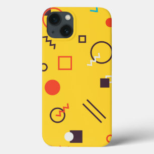 Cool, unique, trendy, urban geometric Memphis iPhone 13 Case