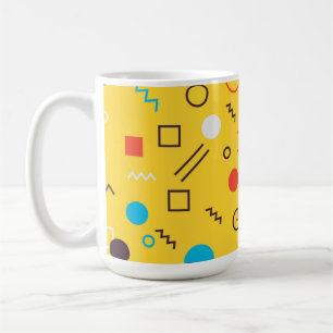 Cool, unique, trendy, urban geometric Memphis Coffee Mug