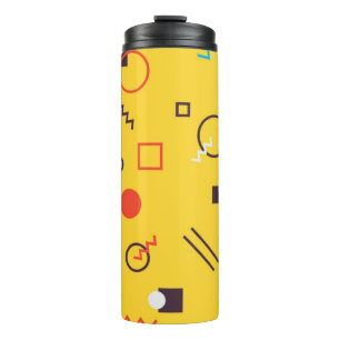 Cool, unique, trendy, urban geometric Memphis Thermal Tumbler
