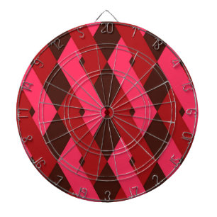 Cool, unique, trendy, urban geometric shapes dartboard