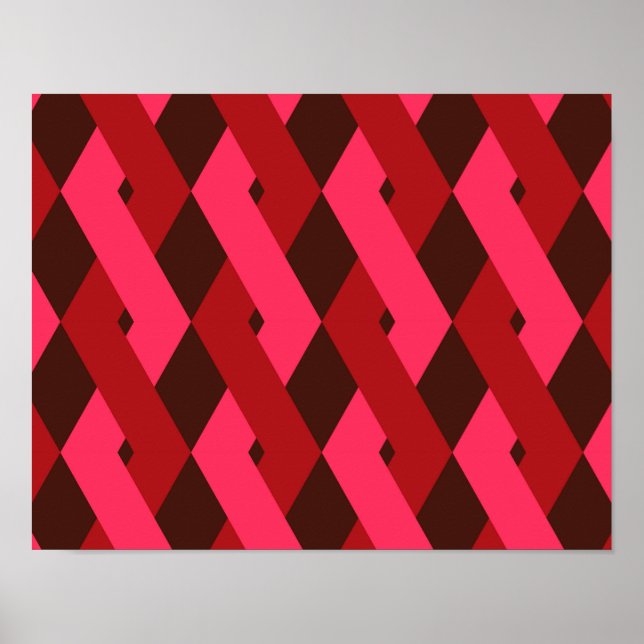 Cool, unique, trendy, urban geometric shapes poster (Front)