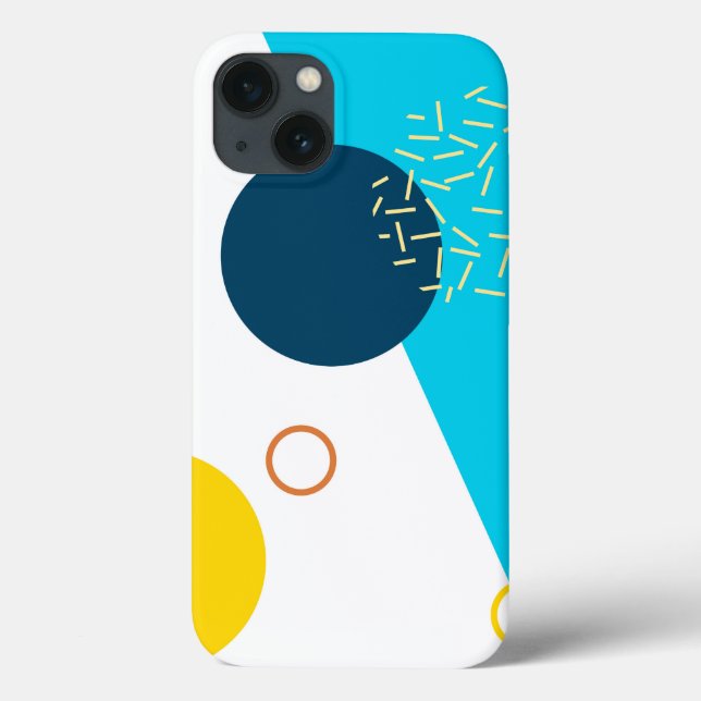 Cool, unique, trendy, urban, Memphis illustration Case-Mate iPhone Case (Back)
