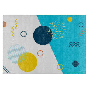 Cool, unique, trendy, urban, Memphis illustration Cutting Board