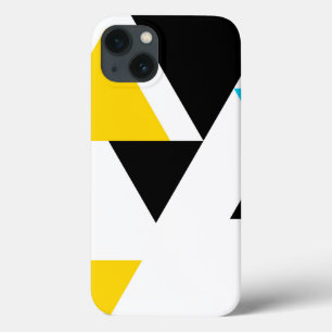 Cool, unique, trendy, urban, modern triangles iPhone 13 case