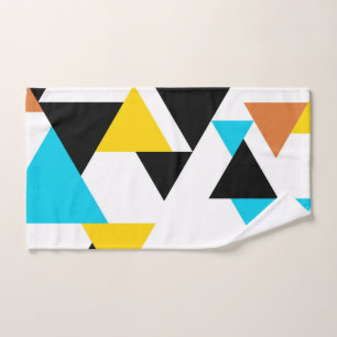 Cool, unique, trendy, urban, modern triangles hand towel