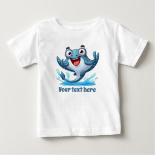 Cool unisex beach add text stingray baby T-Shirt