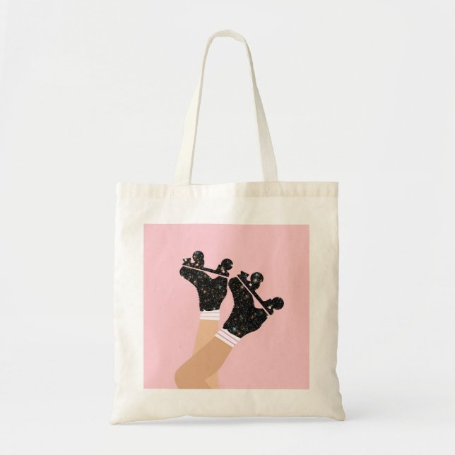 Cool Universe Roller Skates Derby Skater Gift   Tote Bag (Front)