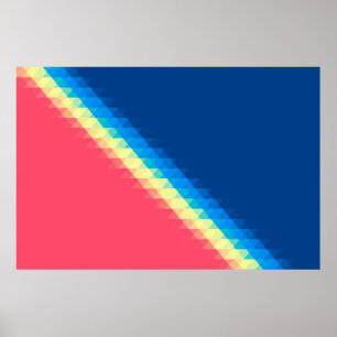 cool urban dun colourful triangles illustrated bac poster