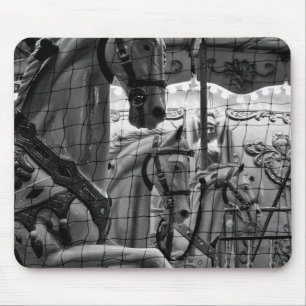 Cool, urban, modern photo of horses of carousel mouse mat