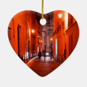 Cool, urban, modern photo of Parisian lifestyle Ceramic Tree Decoration