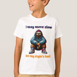 Cool Urban Sloth in Sneakers and Hoodie