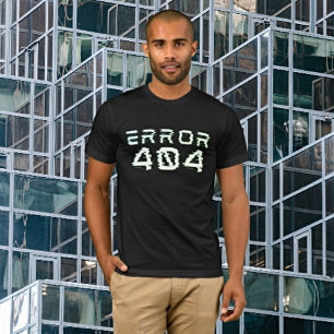 Cool Urban Style Rebooted - Error 404 Tech Glitch T-Shirt