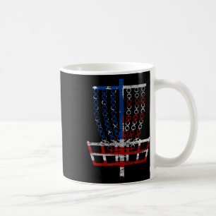 Cool Us Flag Disc Golf Basket - Fourth Of July Dis Coffee Mug