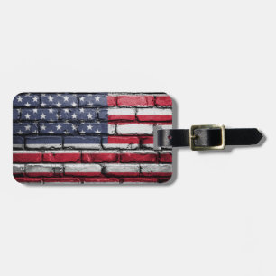 Cool USA Flag Design Luggage Tag