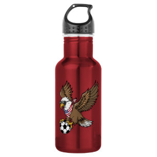 Cool USA Soccer Eagle Sunglasses Vintage Patriotic 532 Ml Water Bottle