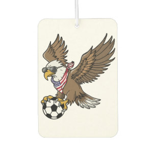 Cool USA Soccer Eagle Sunglasses Vintage Patriotic Car Air Freshener
