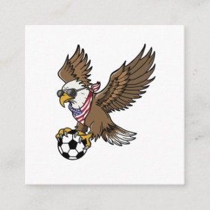 Cool USA Soccer Eagle Sunglasses Vintage Patriotic Enclosure Card