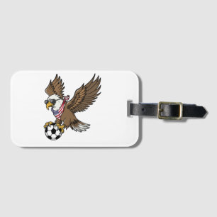 Cool USA Soccer Eagle Sunglasses Vintage Patriotic Luggage Tag