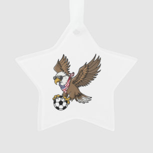 Cool USA Soccer Eagle Sunglasses Vintage Patriotic Ornament