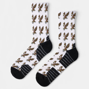 Cool USA Soccer Eagle Sunglasses Vintage Patriotic Socks