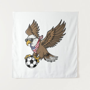 Cool USA Soccer Eagle Sunglasses Vintage Patriotic Tapestry