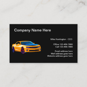 Cool Used Car Dealer Business Card
