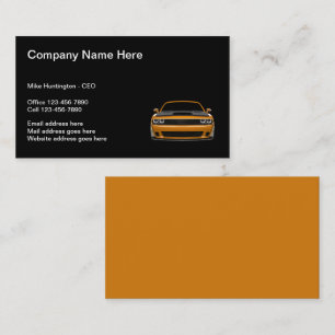 Cool Used Car Dealer Simple Business Cards