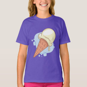 Cool Vanilla Ice Cream Design T-Shirt